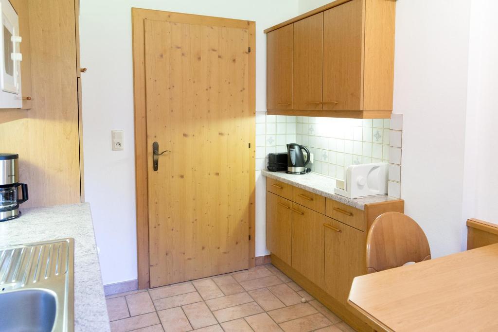 Kuchyň nebo kuchyňský kout v ubytování Pension Peter