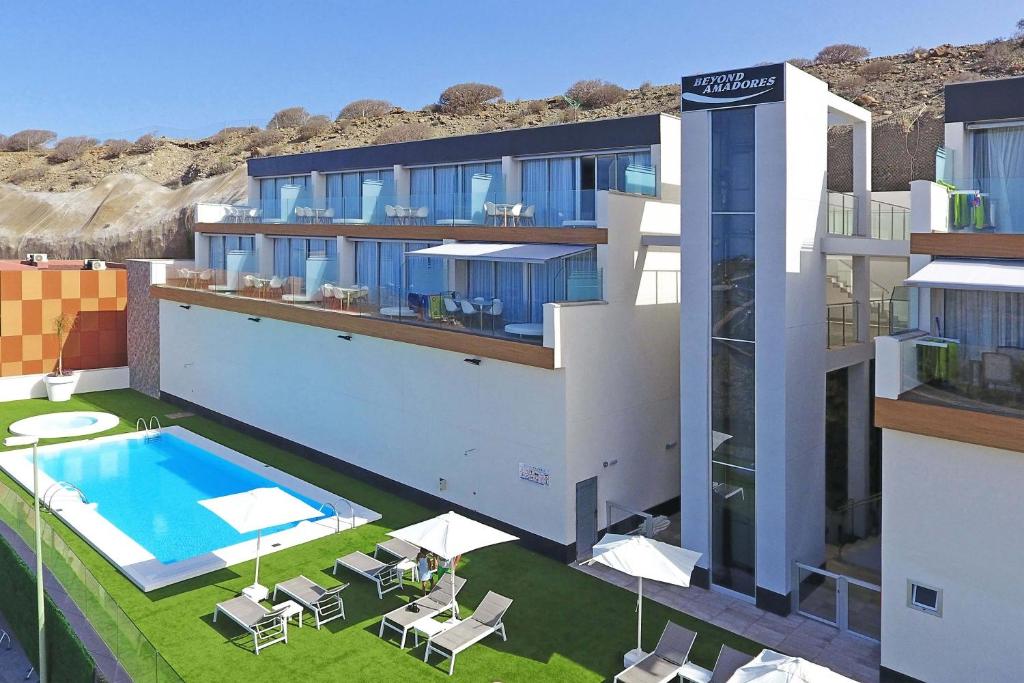 a rendering of a building with a swimming pool at Beyond Amadores C&H Suite Nº4 in Amadores