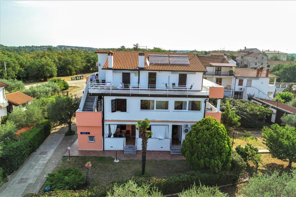 an aerial view of a house at Apartments Villa Adamović in Umag