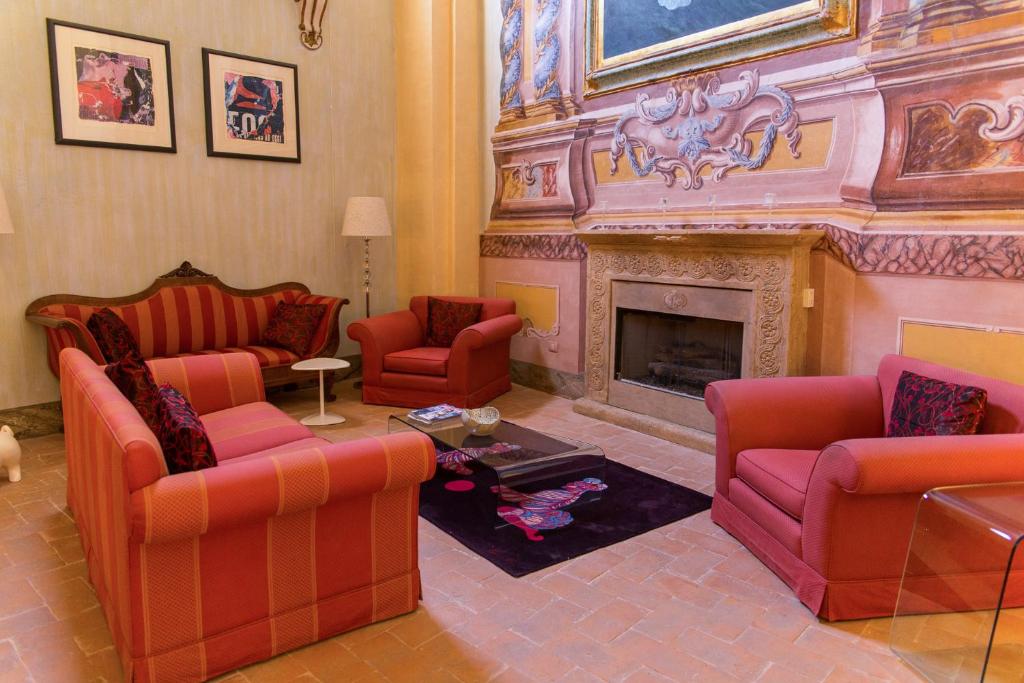 Posezení v ubytování Palazzo Neri