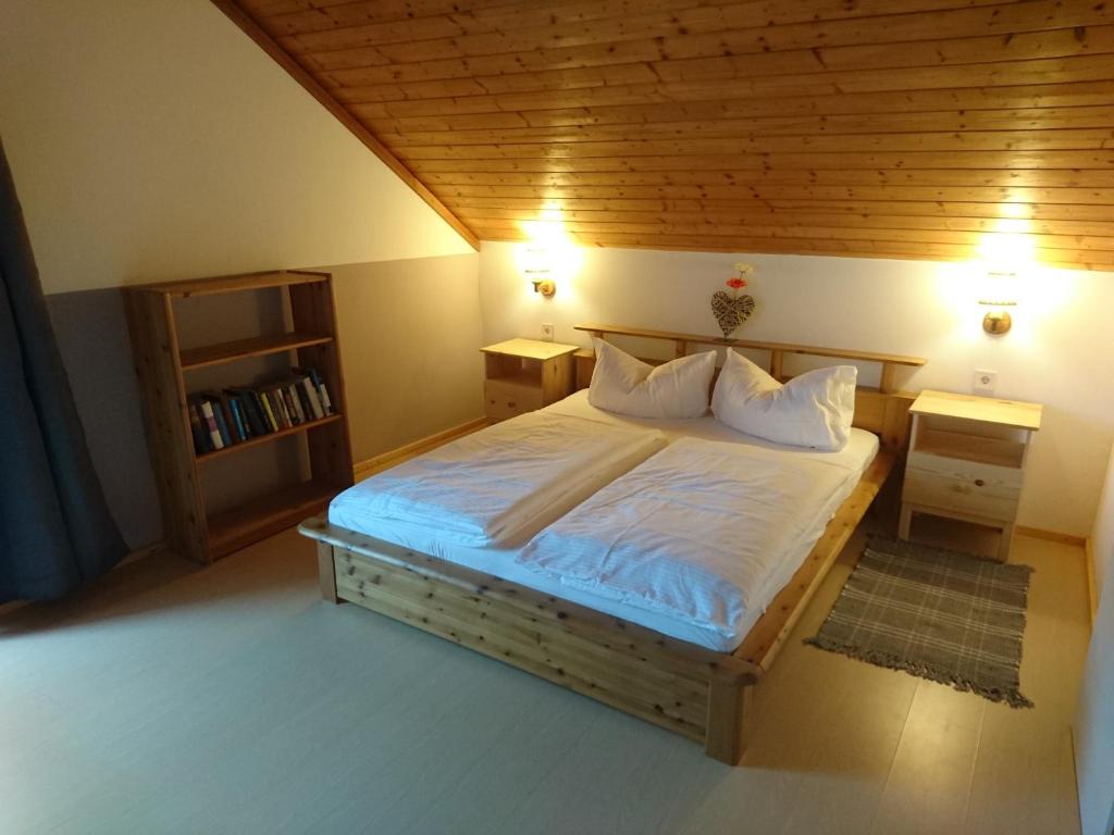 Postel nebo postele na pokoji v ubytování Berliner Ecke
