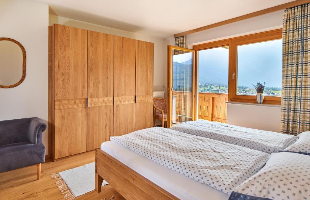 Postel nebo postele na pokoji v ubytování Haus Panoramablick