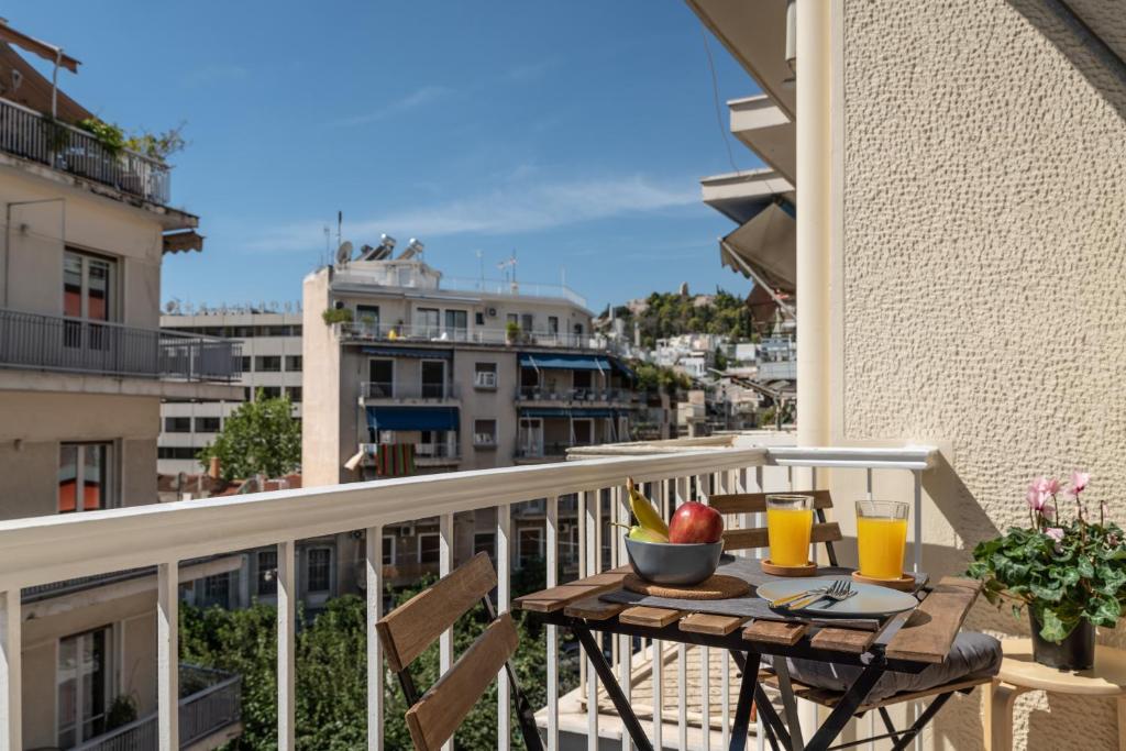 Balkón alebo terasa v ubytovaní Eleana Apartment By The Acropolis