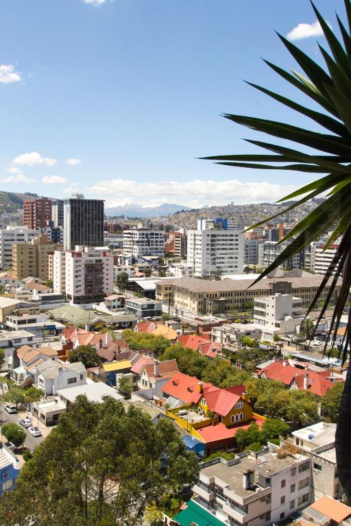 Nespecifikovaný výhled na destinaci Quito nebo výhled na město při pohledu z bed and breakfast