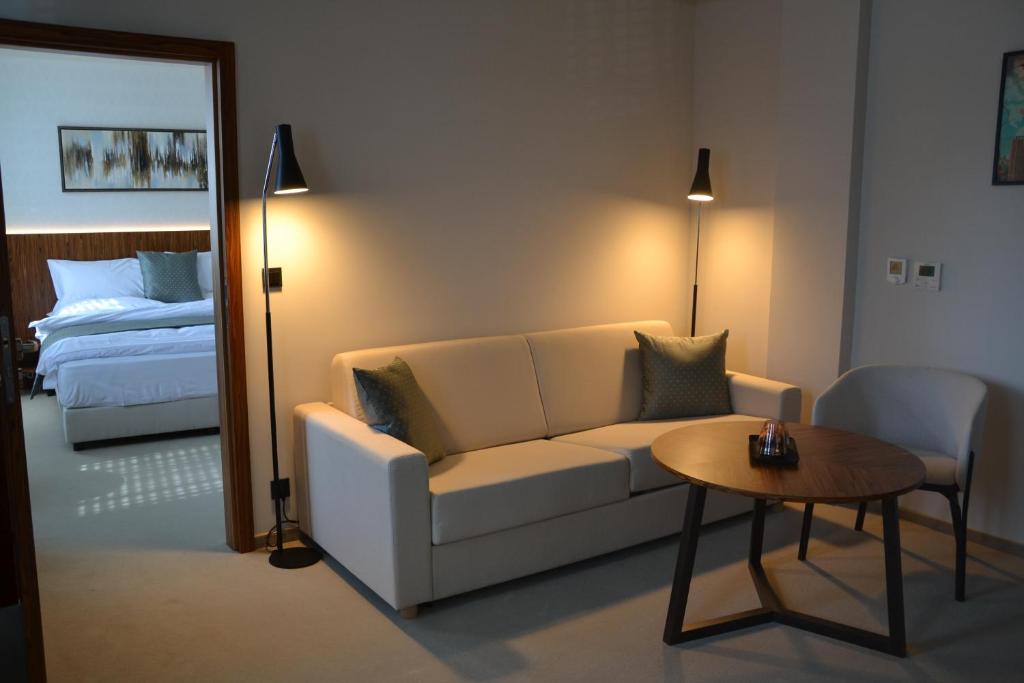 Posezení v ubytování Hotel Rajka