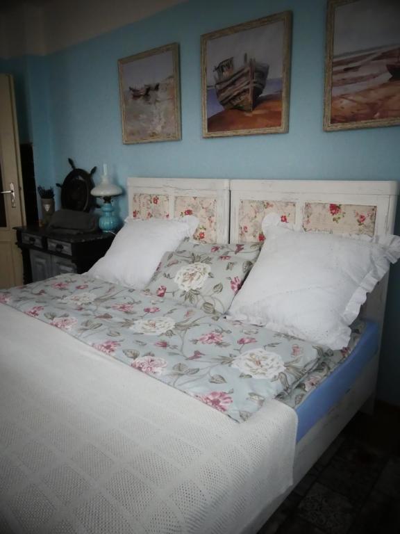 Postel nebo postele na pokoji v ubytování Venkovské apartmány Tiché pastviny