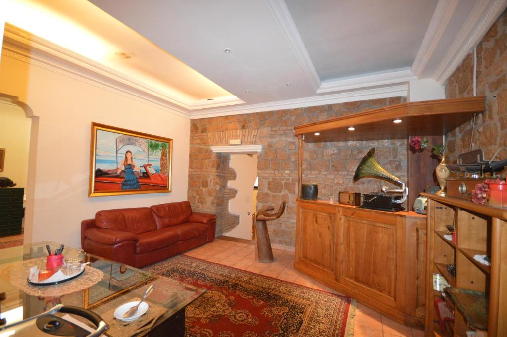 Kuchyň nebo kuchyňský kout v ubytování Hotel Alexis