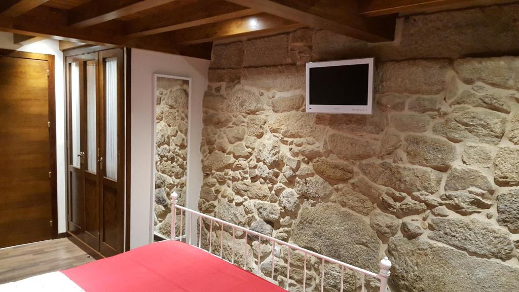 Posteľ alebo postele v izbe v ubytovaní Casa Do Pazo