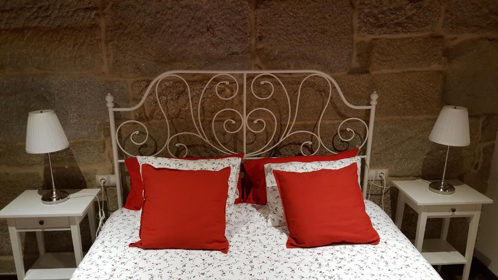 Posteľ alebo postele v izbe v ubytovaní Casa Do Pazo