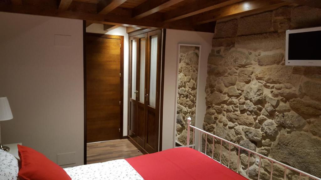 Posteľ alebo postele v izbe v ubytovaní Casa Do Pazo