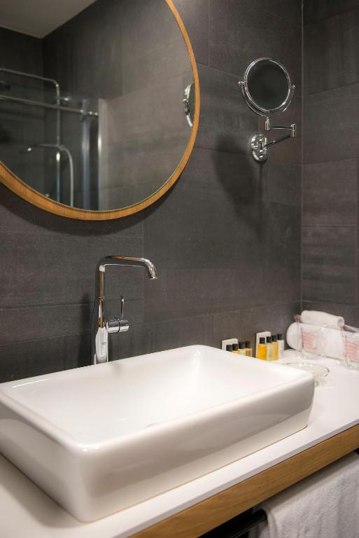 Koupelna v ubytování Hotel Sana