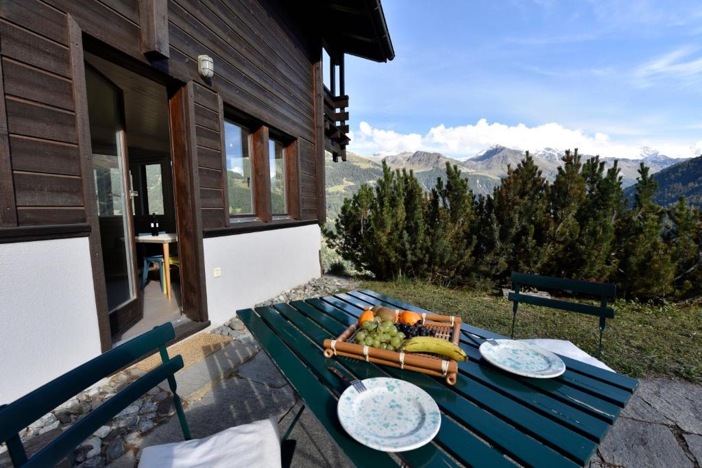 A balcony or terrace at Chalet Mousseron