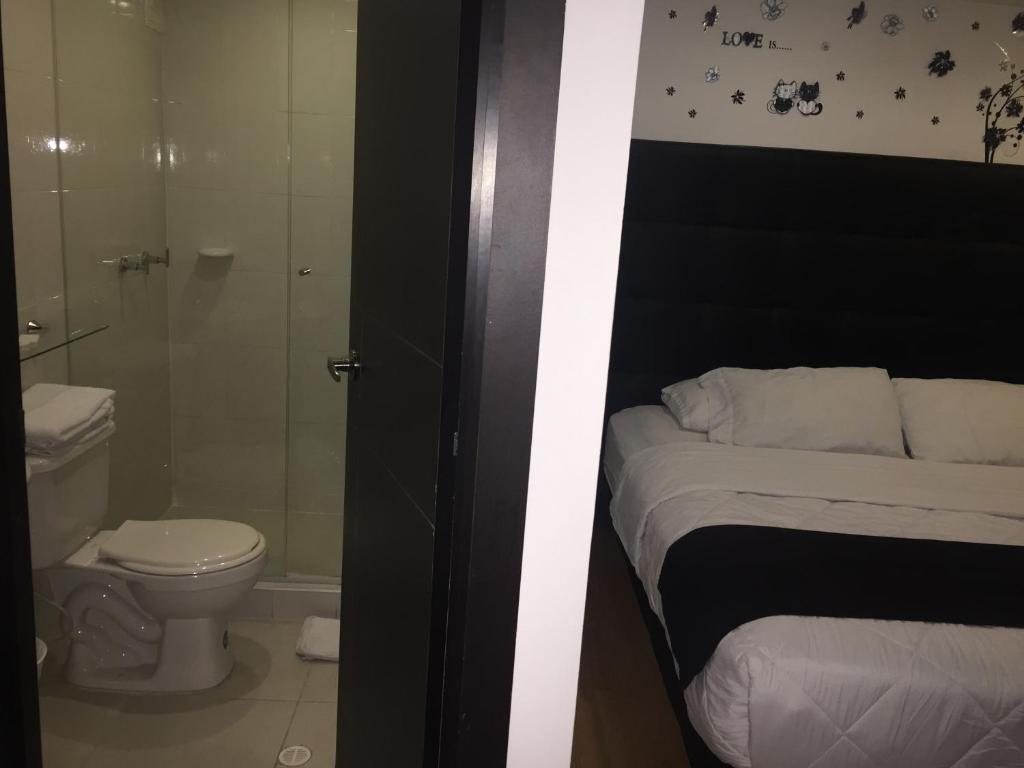 Koupelna v ubytování Hotel Montecarlo Boutique