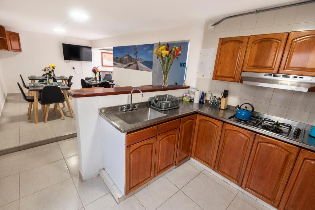 Kuchyň nebo kuchyňský kout v ubytování Air Guest House