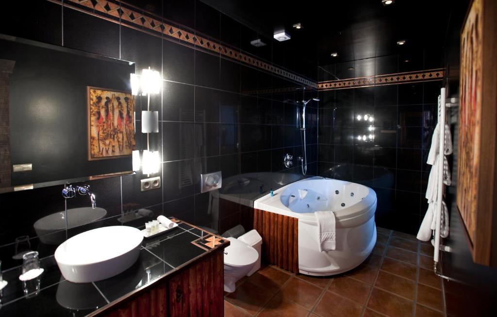 Koupelna v ubytování Hotel Rangá