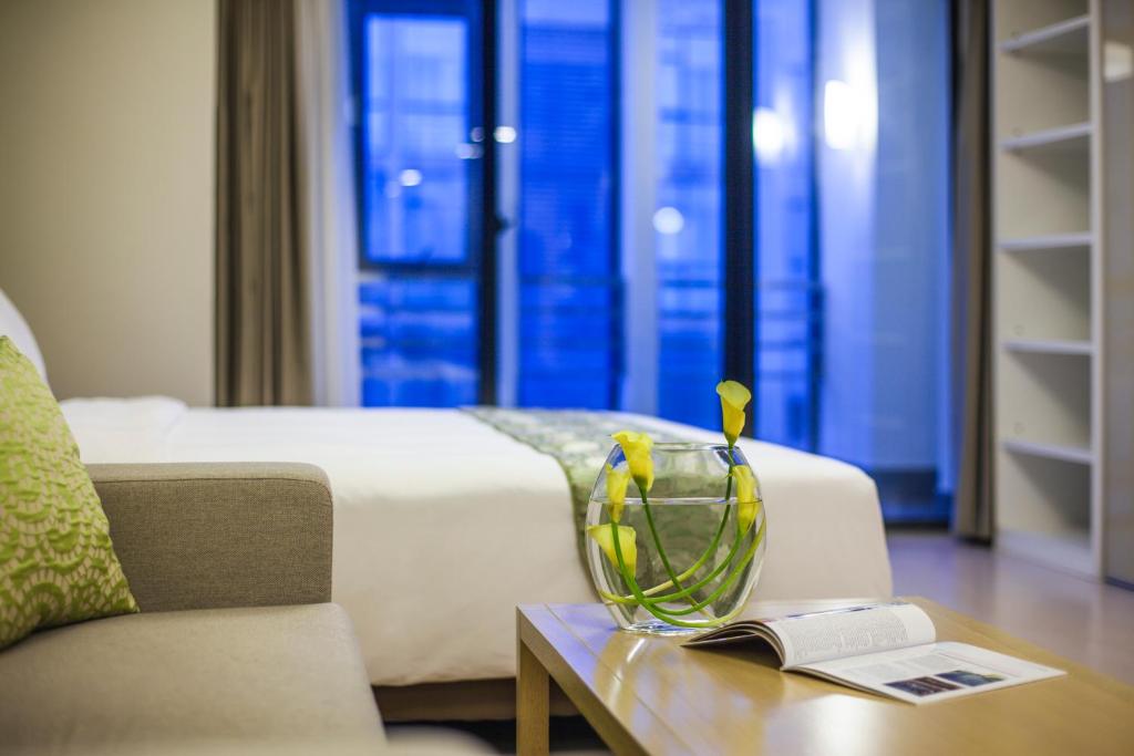 Posezení v ubytování Citadines Zhuankou Wuhan