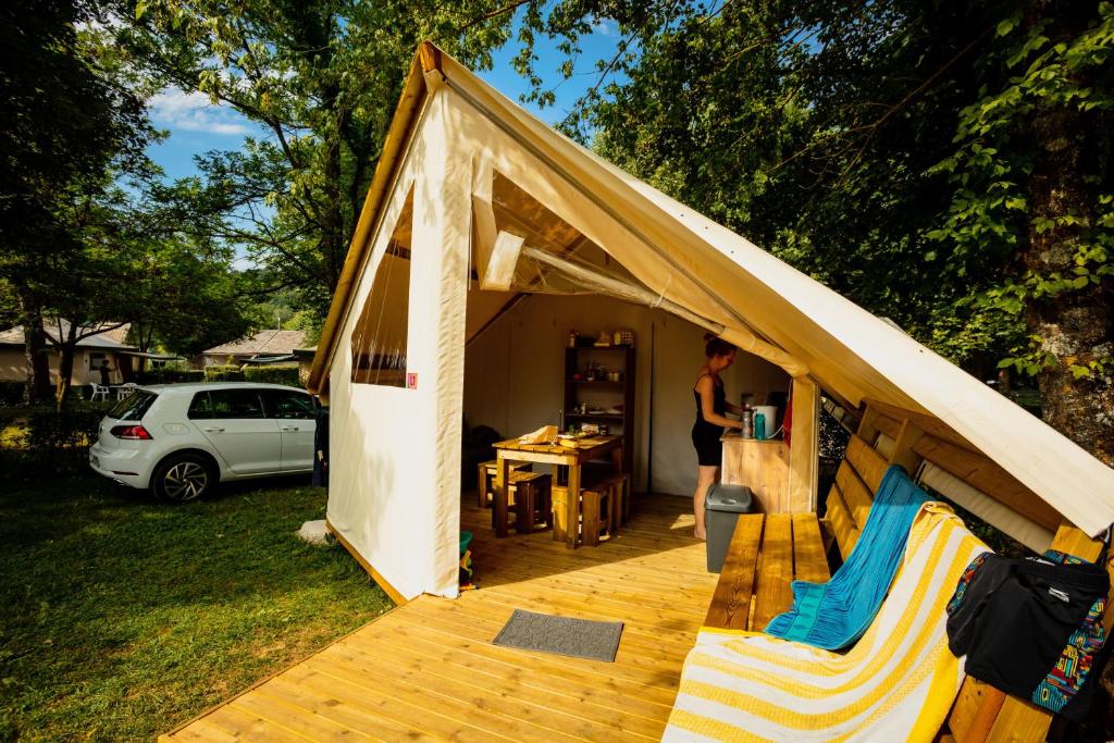 Zahrada ubytování Camping le Pré Morjal