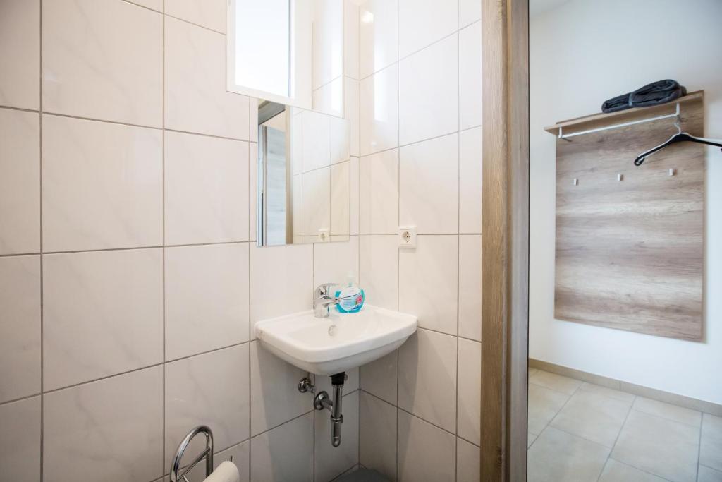 Koupelna v ubytování MOTEL Schlegel