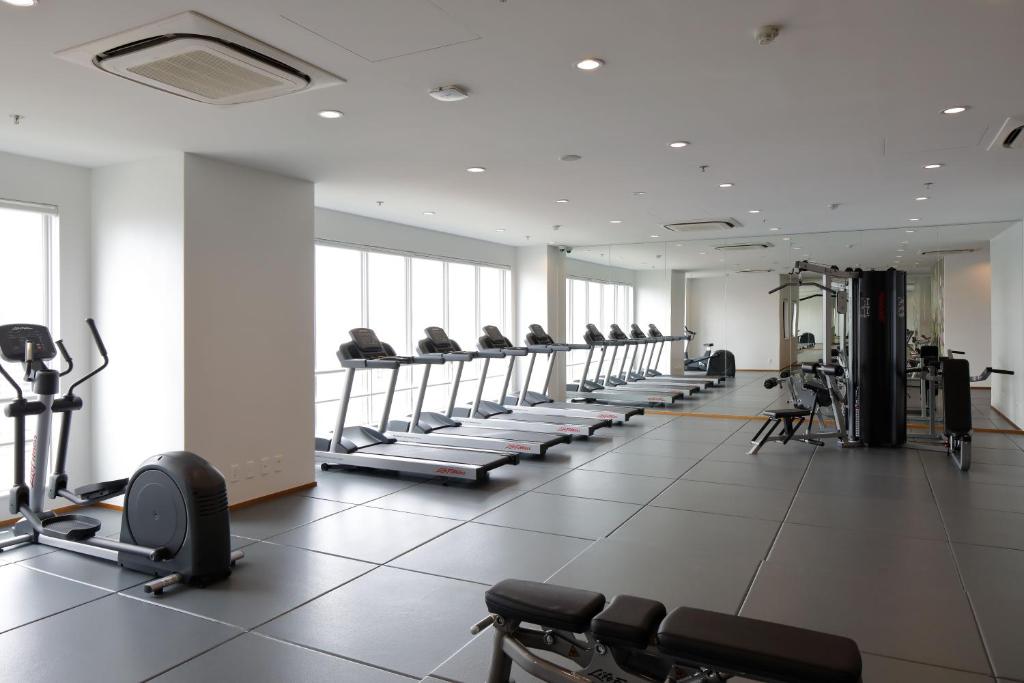 Fitness centrum a/nebo fitness zařízení v ubytování Roygent Parks Hanoi