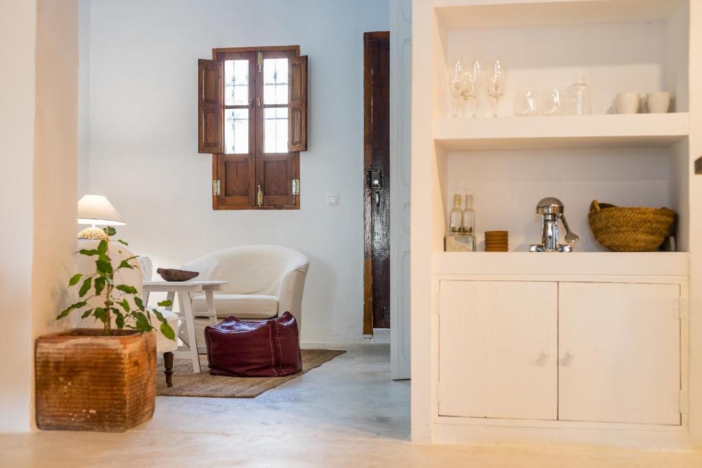 Posezení v ubytování La Casa del Agua
