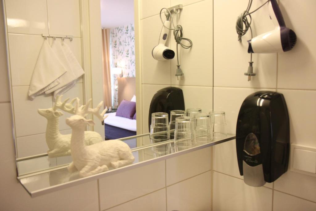 Koupelna v ubytování Hotel Aakenus
