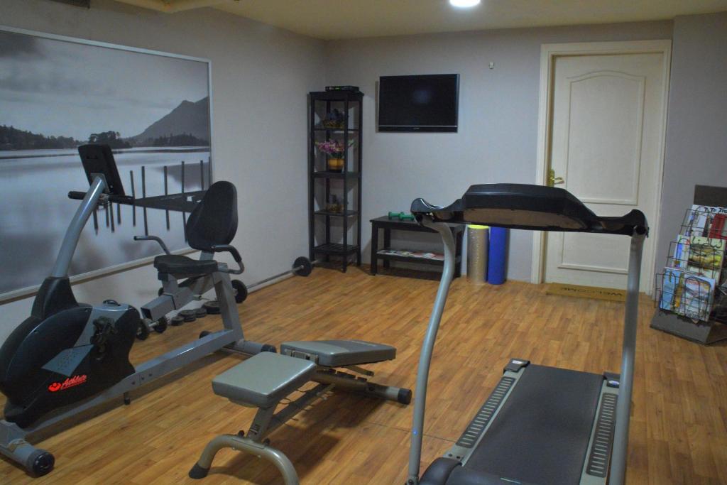 Fitness centrum a/nebo fitness zařízení v ubytování Capri Hotel Suites