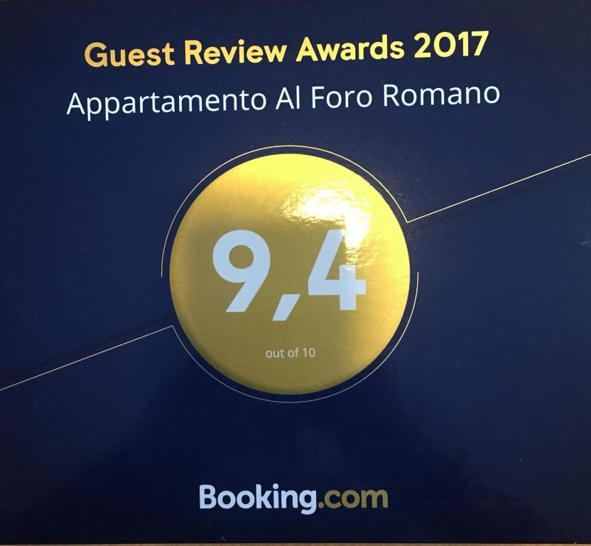 Foro Romano Apartments A tanúsítványa, márkajelzése vagy díja