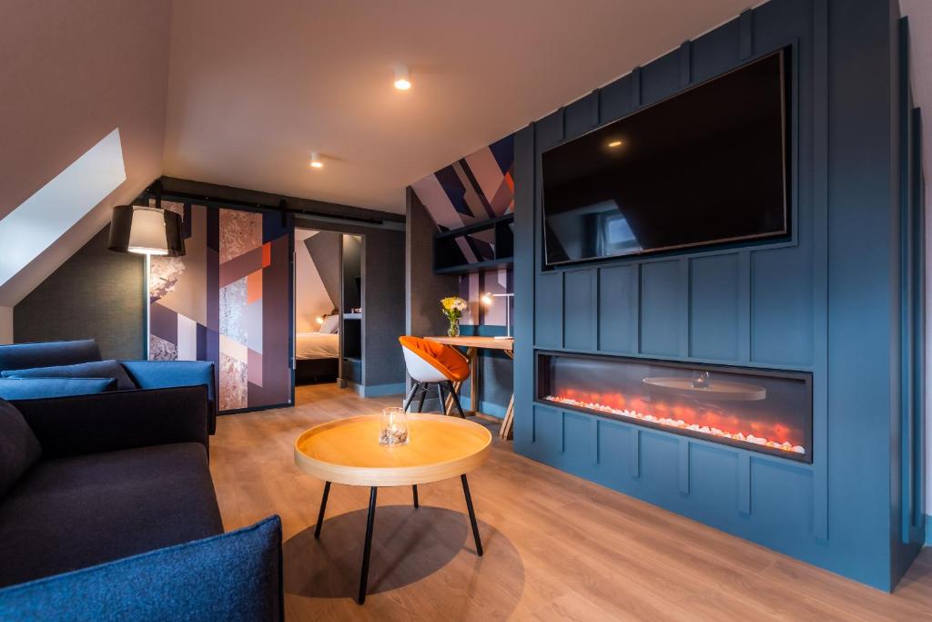 TV a/nebo společenská místnost v ubytování Sligachan Hotel
