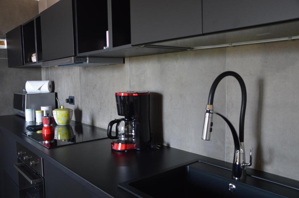 A kitchen or kitchenette at Starhost - MINERVA SUITE seaview