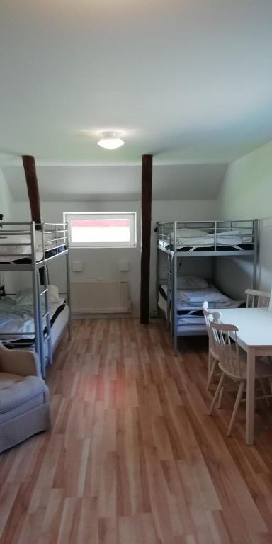 Postel nebo postele na pokoji v ubytování Baggetorps Vandrarhem