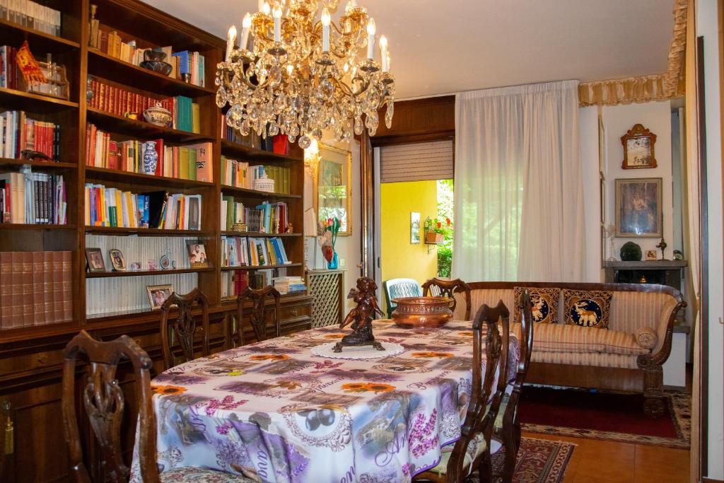 Knihovna v bed and breakfast
