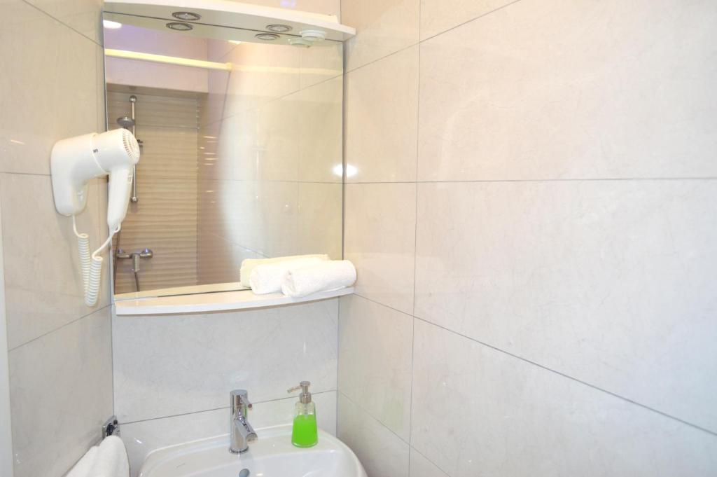 Koupelna v ubytování Apartmani Milin