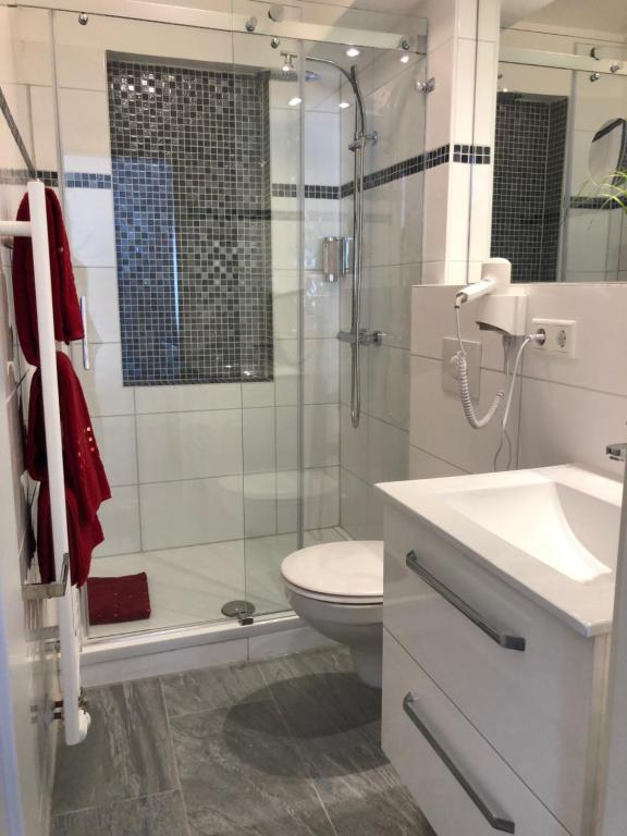 Um banheiro em Star Apart Hotel Sachsenhausen