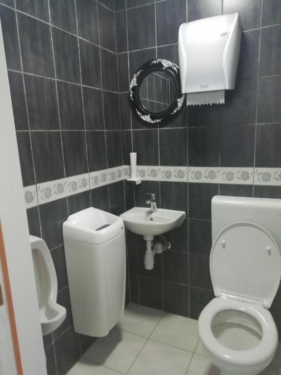 Koupelna v ubytování Hostel Eva