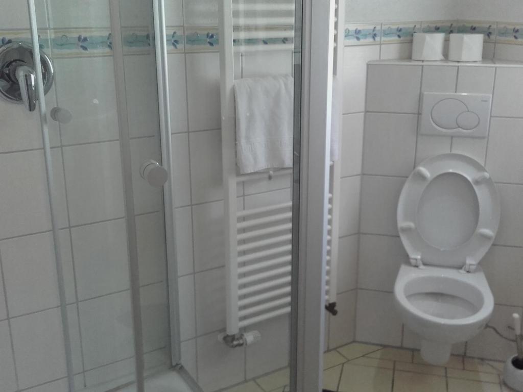 Koupelna v ubytování Sonneneck