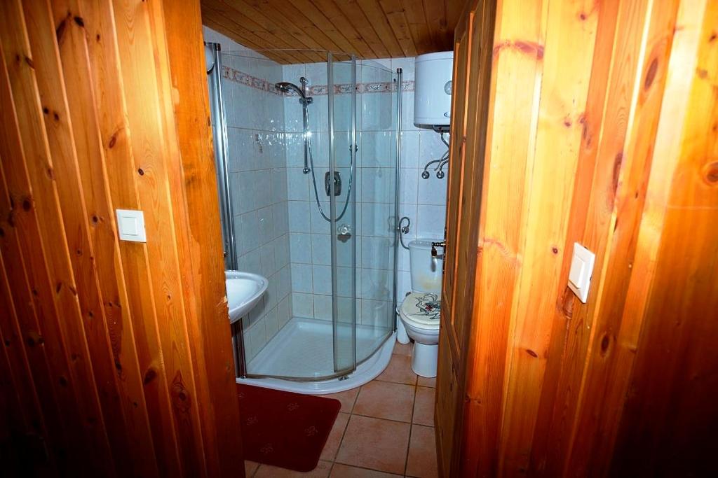 Koupelna v ubytování Hütte zum Verlieben