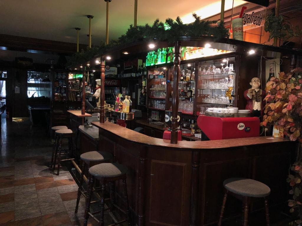 Lounge nebo bar v ubytování Hotel V Pivovaře Davle