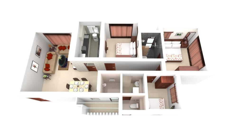 Půdorys ubytování Lalco Residency