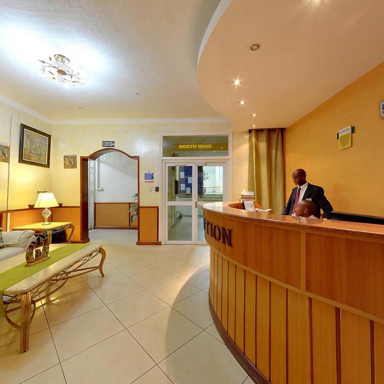 Vstupní hala nebo recepce v ubytování Adventist LMS Guest House & Conference Centre