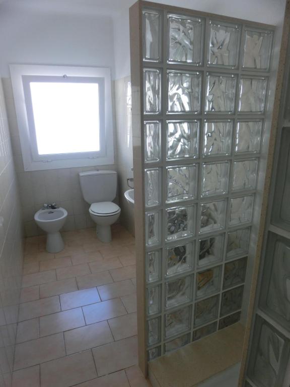 Koupelna v ubytování Hotel Can Català