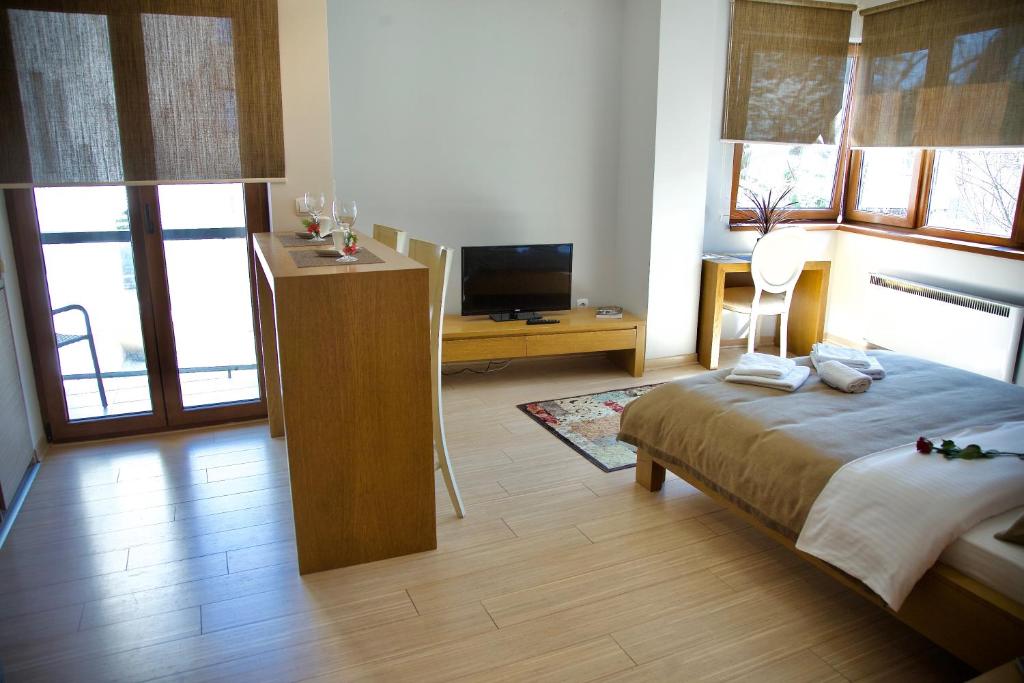 Postel nebo postele na pokoji v ubytování Apartments Villa Splendor