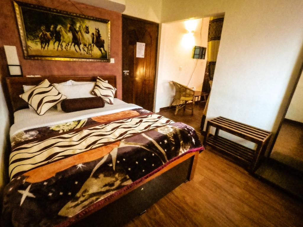 Postel nebo postele na pokoji v ubytování Nuwara Eliya Hills Rest