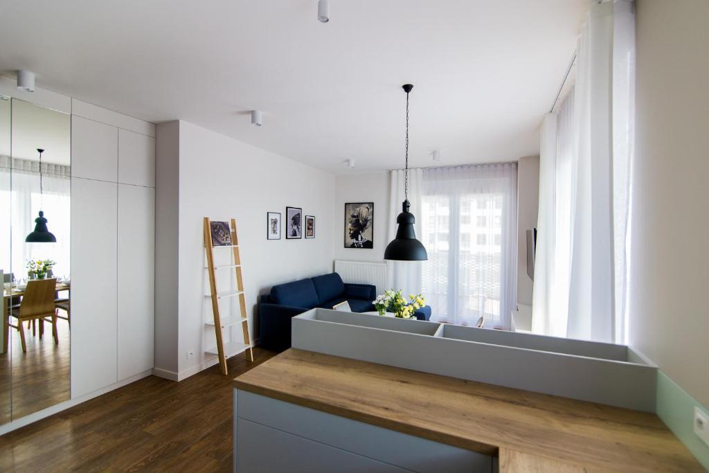 Posedenie v ubytovaní Apartamenty City Tower od WroclawApartament-pl