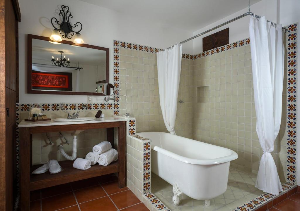 Koupelna v ubytování Hotel Tapalpa de Mis Amores