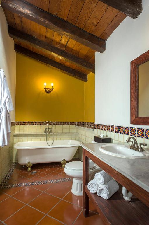Koupelna v ubytování Hotel Tapalpa de Mis Amores