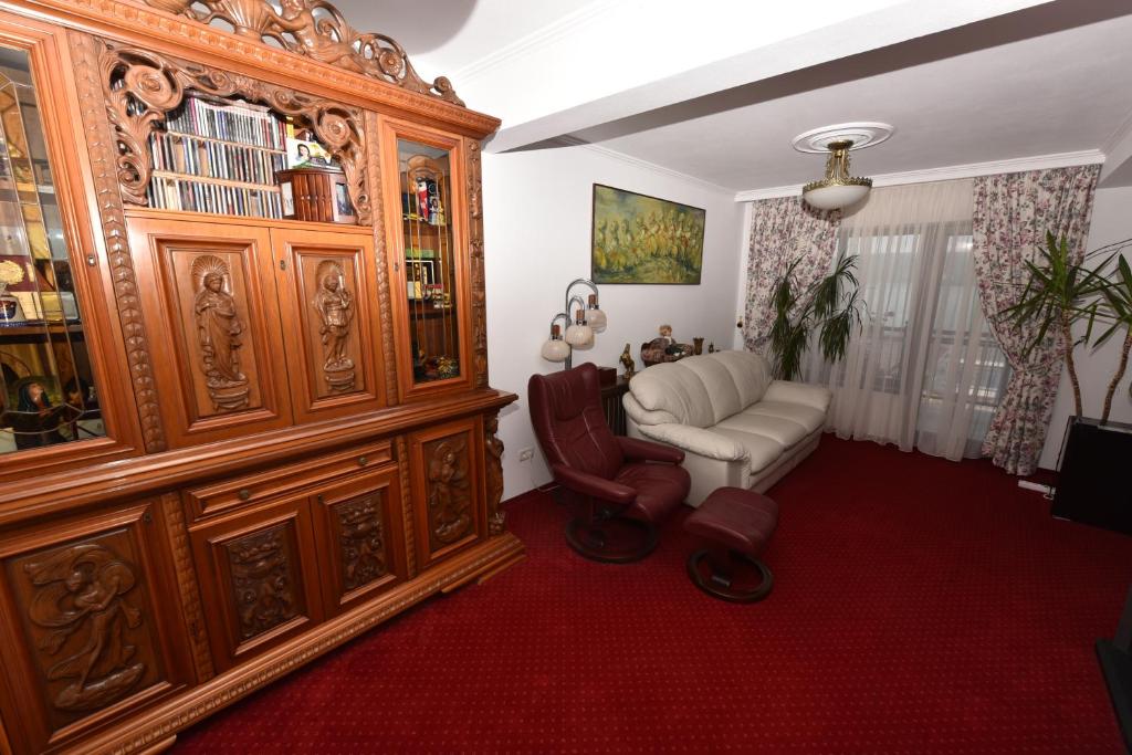 Posezení v ubytování Casa Andrei