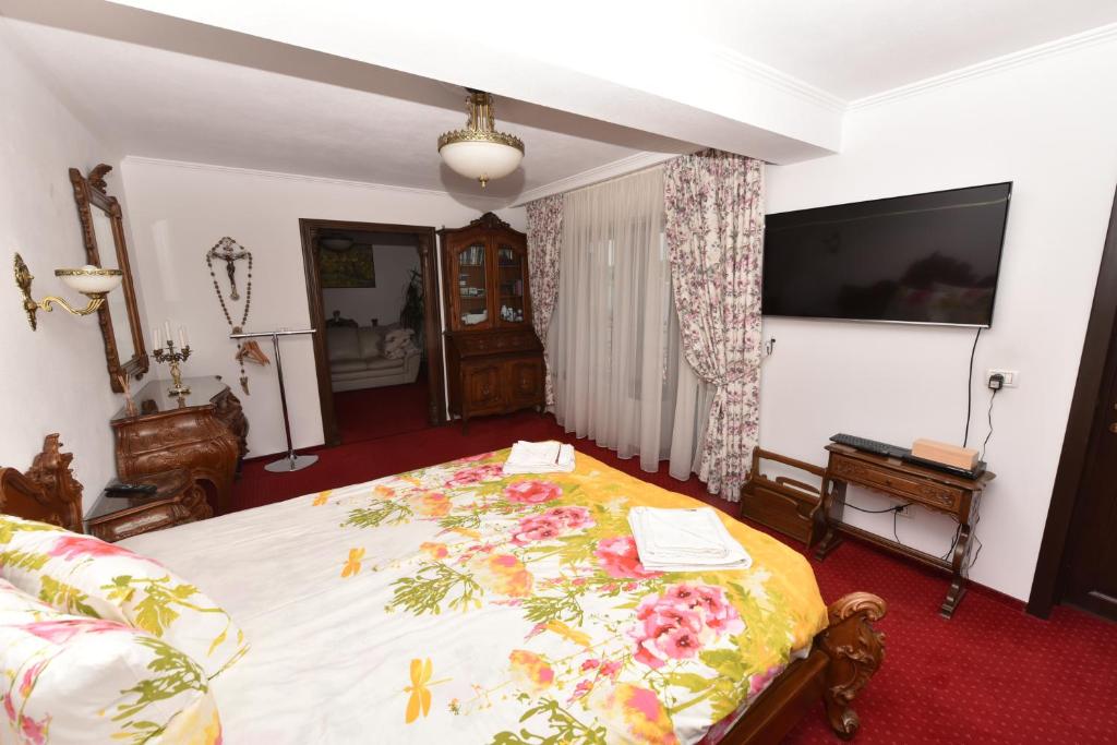 Postel nebo postele na pokoji v ubytování Casa Andrei