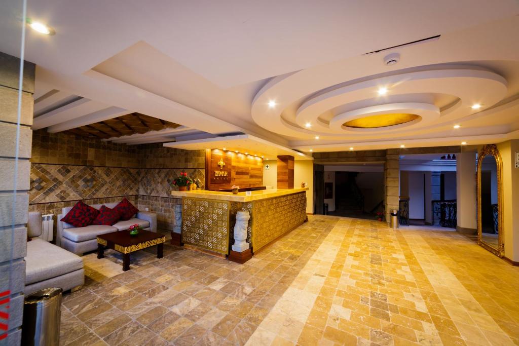 Zona de estar de Yawar Inka Hotel