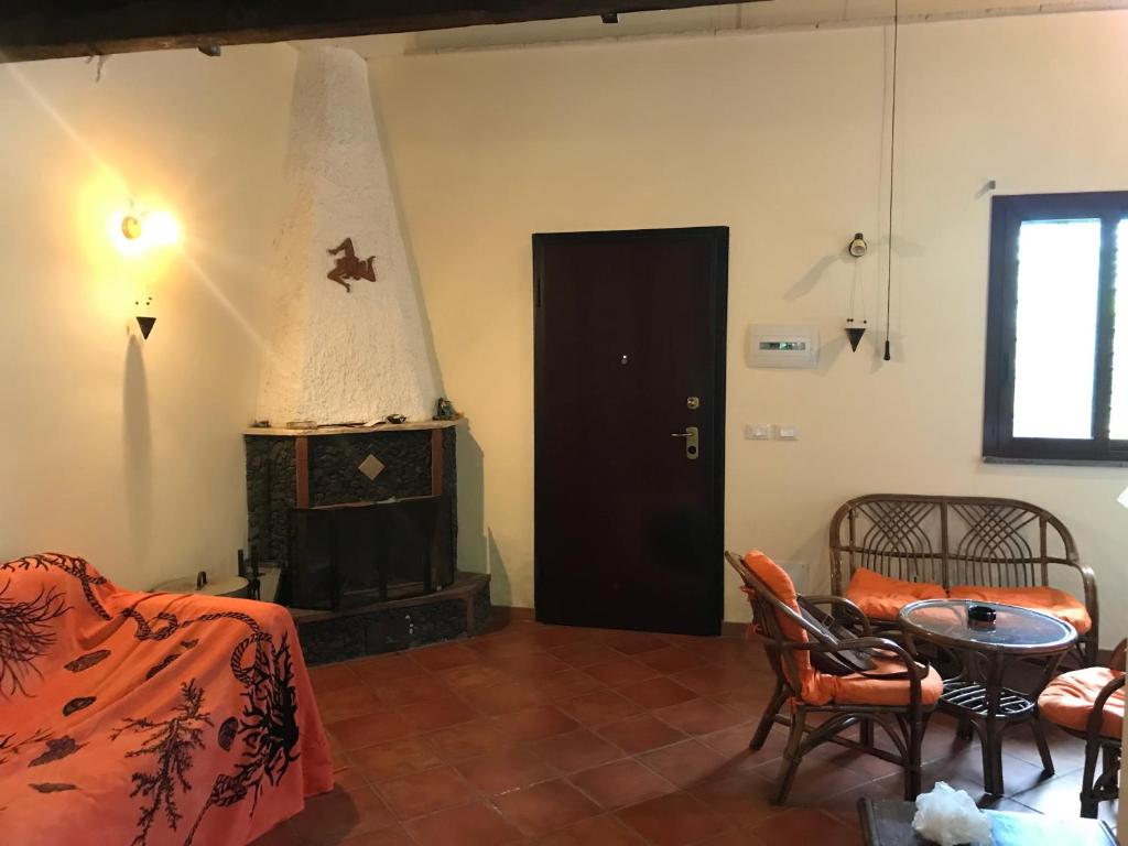 Posezení v ubytování Chalet Etna