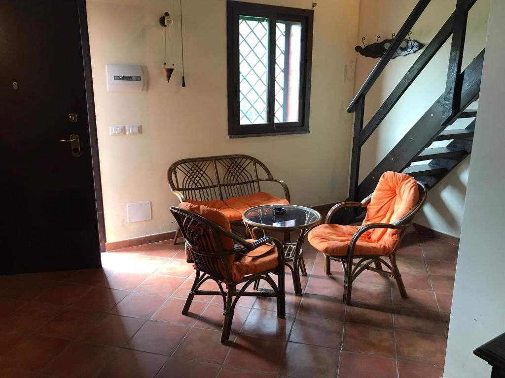 Posezení v ubytování Chalet Etna